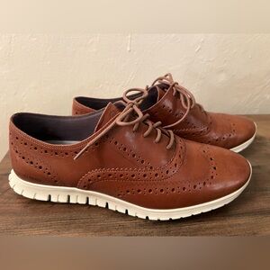 Cole Haan Brown Leather Oxfords